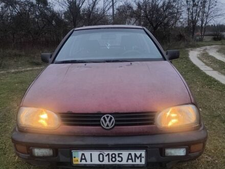 Красный Фольксваген Гольф, объемом двигателя 1.9 л и пробегом 197 тыс. км за 1000 $, фото 1 на Automoto.ua