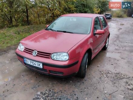 Фольксваген Гольф 2000 в Лубнах на Automoto.ua Красный Фольксваген Гольф, объемом двигателя 1.4 л и пробегом 270 тыс. км за 3350 $, фото 1 на Automoto.ua