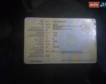 Фольксваген Гольф 1989 в Львове на Automoto.ua Серый Фольксваген Гольф, объемом двигателя 1.6 л и пробегом 11 тыс. км за 800 $, фото 4 на Automoto.ua