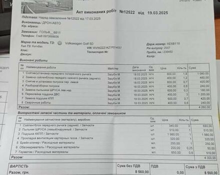 Серый Фольксваген Гольф, объемом двигателя 1.39 л и пробегом 237 тыс. км за 5200 $, фото 18 на Automoto.ua
