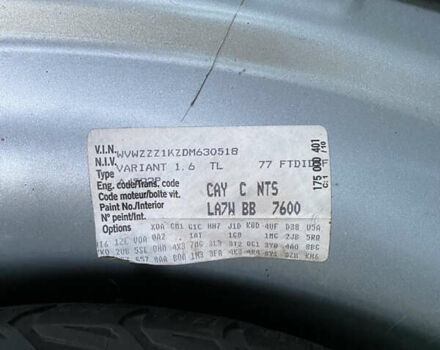 Серый Фольксваген Гольф, объемом двигателя 1.6 л и пробегом 198 тыс. км за 8200 $, фото 14 на Automoto.ua