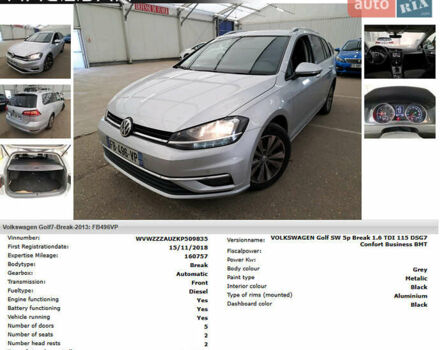 Серый Фольксваген Гольф, объемом двигателя 1.6 л и пробегом 161 тыс. км за 13900 $, фото 12 на Automoto.ua