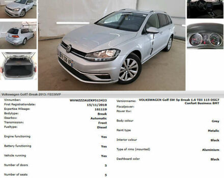 Серый Фольксваген Гольф, объемом двигателя 1.6 л и пробегом 161 тыс. км за 14500 $, фото 18 на Automoto.ua