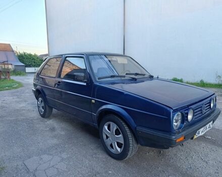 Синий Фольксваген Гольф, объемом двигателя 1.6 л и пробегом 370 тыс. км за 850 $, фото 1 на Automoto.ua