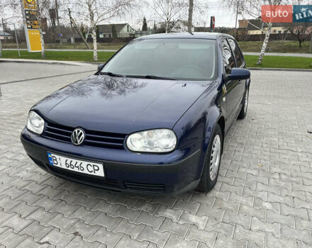 Синий Фольксваген Гольф, объемом двигателя 1.9 л и пробегом 231 тыс. км за 4550 $, фото 1 на Automoto.ua
