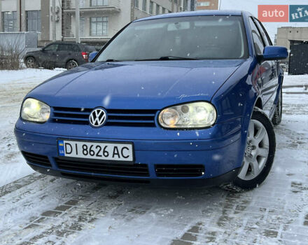 Синий Фольксваген Гольф, объемом двигателя 1.9 л и пробегом 322 тыс. км за 4499 $, фото 1 на Automoto.ua