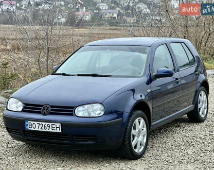 Синий Фольксваген Гольф, объемом двигателя 1.6 л и пробегом 192 тыс. км за 3999 $, фото 2 на Automoto.ua
