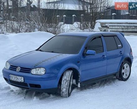 Синий Фольксваген Гольф, объемом двигателя 1.6 л и пробегом 276 тыс. км за 3650 $, фото 3 на Automoto.ua
