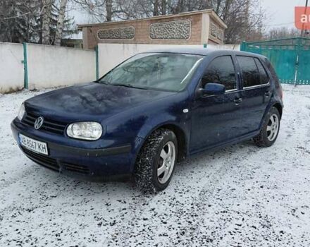 Синий Фольксваген Гольф, объемом двигателя 1.6 л и пробегом 259 тыс. км за 4000 $, фото 1 на Automoto.ua