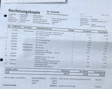 Синій Фольксваген Гольф, об'ємом двигуна 1.4 л та пробігом 129 тис. км за 7550 $, фото 52 на Automoto.ua