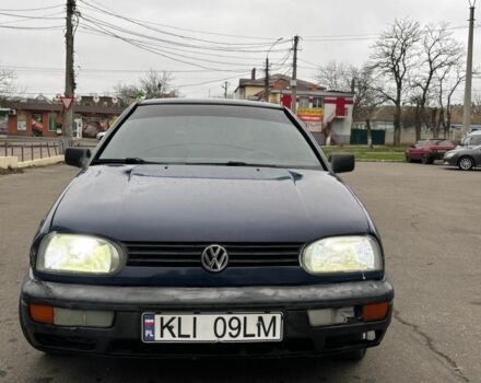 Синий Фольксваген Гольф, объемом двигателя 1.9 л и пробегом 230 тыс. км за 1350 $, фото 1 на Automoto.ua