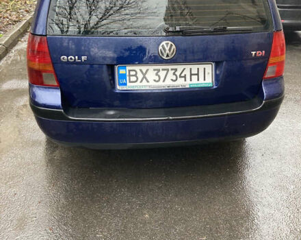 Синий Фольксваген Гольф, объемом двигателя 1.9 л и пробегом 410 тыс. км за 5000 $, фото 4 на Automoto.ua