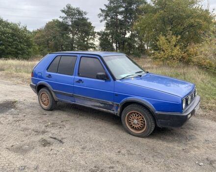 Синий Фольксваген Гольф, объемом двигателя 1.8 л и пробегом 250 тыс. км за 1200 $, фото 1 на Automoto.ua