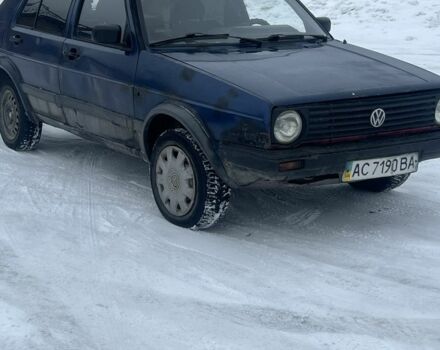 Синий Фольксваген Гольф, объемом двигателя 1.9 л и пробегом 300 тыс. км за 850 $, фото 1 на Automoto.ua