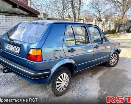 Синий Фольксваген Гольф, объемом двигателя 1.6 л и пробегом 215 тыс. км за 1450 $, фото 1 на Automoto.ua