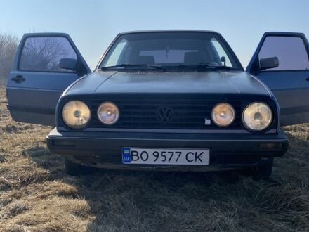 Фольксваген Гольф 1989 в Волочиске на Automoto.ua Синий Фольксваген Гольф, объемом двигателя 1.6 л и пробегом 400 тыс. км за 1200 $, фото 1 на Automoto.ua