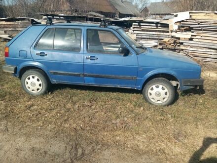 Синий Фольксваген Гольф, объемом двигателя 1.6 л и пробегом 520 тыс. км за 550 $, фото 1 на Automoto.ua