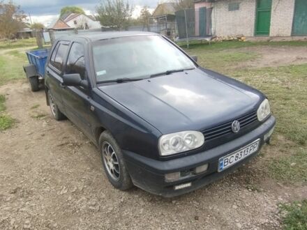 Фольксваген Гольф 1992 в Самборе на Automoto.ua Синий Фольксваген Гольф, объемом двигателя 1.8 л и пробегом 125 тыс. км за 1600 $, фото 1 на Automoto.ua
