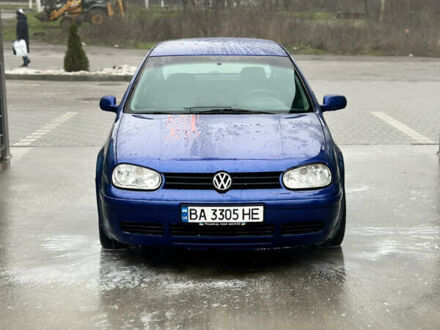 Синий Фольксваген Гольф, объемом двигателя 1.9 л и пробегом 215 тыс. км за 3700 $, фото 1 на Automoto.ua