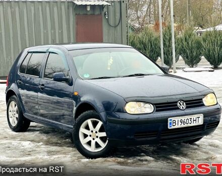 Синий Фольксваген Гольф, объемом двигателя 1.6 л и пробегом 220 тыс. км за 2900 $, фото 1 на Automoto.ua