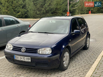 Фольксваген Гольф 2000 у Сколе на Automoto.ua Синій Фольксваген Гольф, об'ємом двигуна 1.39 л та пробігом 250 тис. км за 3550 $, фото 1 на Automoto.ua