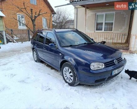Синий Фольксваген Гольф, объемом двигателя 1.9 л и пробегом 420 тыс. км за 3000 $, фото 1 на Automoto.ua