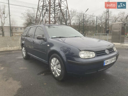 Синий Фольксваген Гольф, объемом двигателя 1.9 л и пробегом 402 тыс. км за 3600 $, фото 1 на Automoto.ua