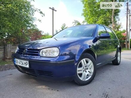 Синий Фольксваген Гольф, объемом двигателя 1.6 л и пробегом 215 тыс. км за 4000 $, фото 1 на Automoto.ua