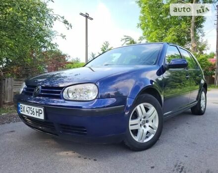 Синий Фольксваген Гольф, объемом двигателя 1.6 л и пробегом 215 тыс. км за 4000 $, фото 1 на Automoto.ua