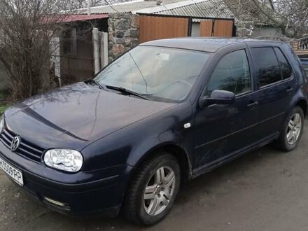 Синий Фольксваген Гольф, объемом двигателя 1.9 л и пробегом 210 тыс. км за 4400 $, фото 1 на Automoto.ua