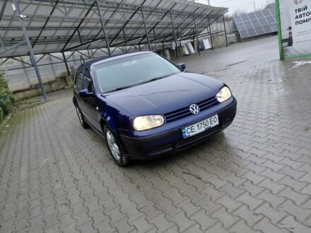 Синий Фольксваген Гольф, объемом двигателя 1.4 л и пробегом 244 тыс. км за 3700 $, фото 1 на Automoto.ua