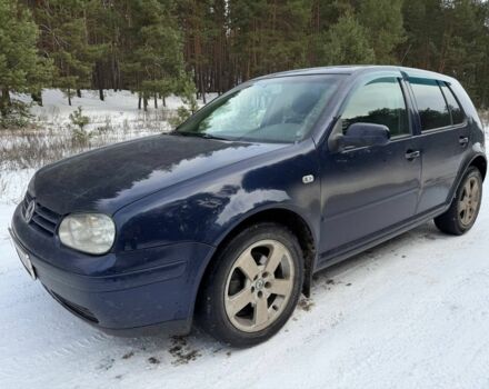 Синий Фольксваген Гольф, объемом двигателя 1.9 л и пробегом 220 тыс. км за 3950 $, фото 1 на Automoto.ua