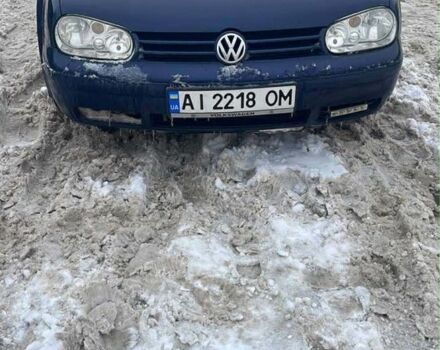 Синий Фольксваген Гольф, объемом двигателя 1.6 л и пробегом 301 тыс. км за 3850 $, фото 1 на Automoto.ua