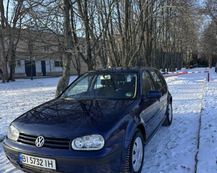 Синий Фольксваген Гольф, объемом двигателя 1.6 л и пробегом 240 тыс. км за 4600 $, фото 1 на Automoto.ua