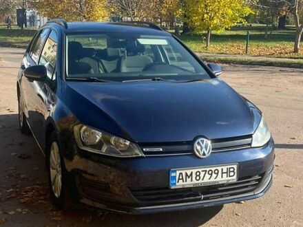 Синий Фольксваген Гольф, объемом двигателя 1.4 л и пробегом 248 тыс. км за 8900 $, фото 1 на Automoto.ua