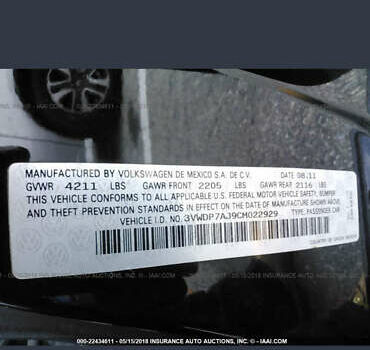 Черный Фольксваген Джетта, объемом двигателя 2.5 л и пробегом 174 тыс. км за 8300 $, фото 45 на Automoto.ua