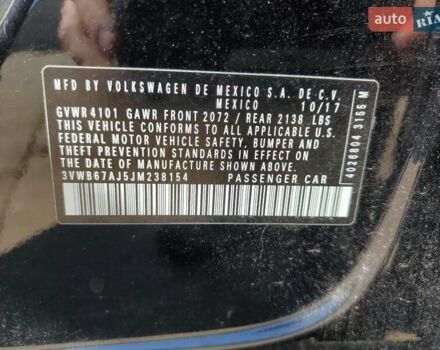 Фольксваген Джетта 2017 в Запорожье на Automoto.ua Черный Фольксваген Джетта, объемом двигателя 1.4 л и пробегом 133 тыс. км за 1900 $, фото 11 на Automoto.ua