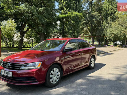 Красный Фольксваген Джетта, объемом двигателя 1.4 л и пробегом 158 тыс. км за 12250 $, фото 1 на Automoto.ua