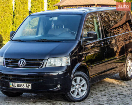 Черный Фольксваген Мультиван, объемом двигателя 2.5 л и пробегом 354 тыс. км за 13900 $, фото 5 на Automoto.ua