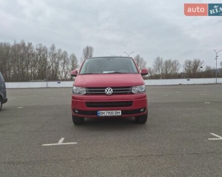 Красный Фольксваген Мультиван, объемом двигателя 1.97 л и пробегом 156 тыс. км за 22500 $, фото 1 на Automoto.ua