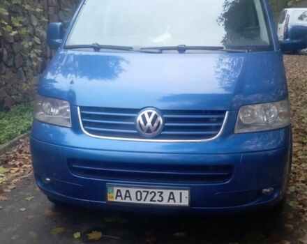 Синий Фольксваген Мультиван, объемом двигателя 2.5 л и пробегом 308 тыс. км за 25000 $, фото 4 на Automoto.ua