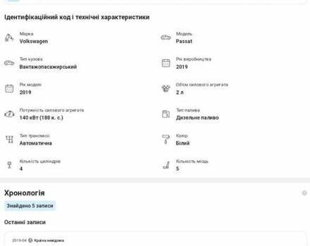Білий Фольксваген Пассат, об'ємом двигуна 1.97 л та пробігом 202 тис. км за 19500 $, фото 6 на Automoto.ua