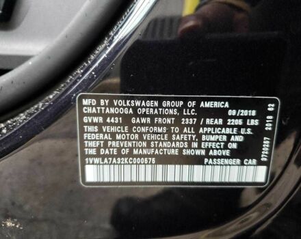 Черный Фольксваген Пассат, объемом двигателя 1.8 л и пробегом 6 тыс. км за 2600 $, фото 9 на Automoto.ua