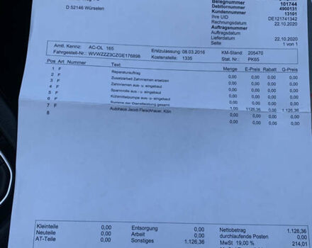Сірий Фольксваген Пассат, об'ємом двигуна 2 л та пробігом 290 тис. км за 19700 $, фото 89 на Automoto.ua
