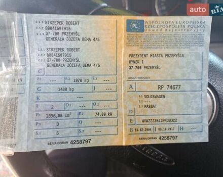 Синий Фольксваген Пассат, объемом двигателя 1.9 л и пробегом 345 тыс. км за 2850 $, фото 5 на Automoto.ua