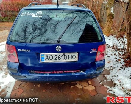 Синий Фольксваген Пассат, объемом двигателя 1.9 л и пробегом 347 тыс. км за 4300 $, фото 5 на Automoto.ua