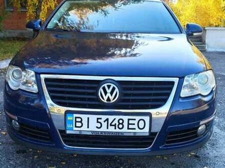 Фольксваген Пассат 2007 в Полтаве на Automoto.ua Синий Фольксваген Пассат, объемом двигателя 2 л и пробегом 265 тыс. км за 7100 $, фото 1 на Automoto.ua