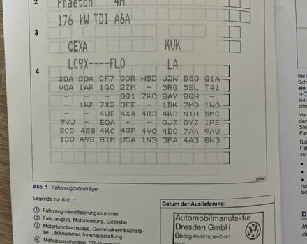 Чорний Фольксваген Фаєтон, об'ємом двигуна 3 л та пробігом 290 тис. км за 11800 $, фото 6 на Automoto.ua