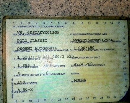 Синій Фольксваген Поло, об'ємом двигуна 1.9 л та пробігом 251 тис. км за 1900 $, фото 3 на Automoto.ua