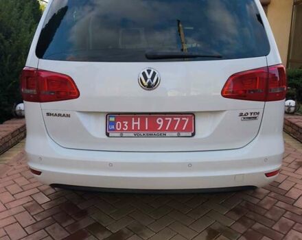 Белый Фольксваген Шаран, объемом двигателя 2 л и пробегом 246 тыс. км за 14299 $, фото 1 на Automoto.ua